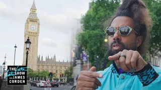 Reggie Watts Pays Big Ben a Visit - #LateLateLondon
