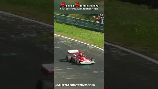 Niki lauda's Ferrari Formula 1 Car on the Nürburgring Nordschleife!