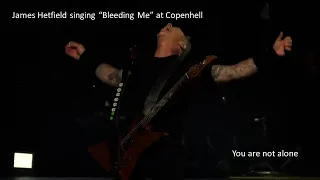 James Hetfield gets emotional while singing "Bleeding Me" at Copenhell 2022 #metallica #concert