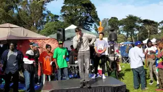 4/20 celebration Freestyle at Hippie Hill in Golden Gate Park in San Francisco