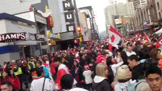 2010 Olympics - Granville St after Crosby's golden goal