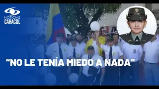 Homenajes a policía asesinada en Neiva: "Su sueño era sacar a su hija adelante"