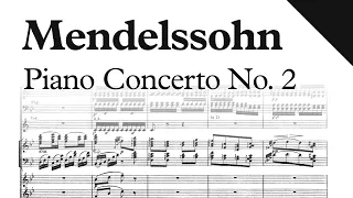 Mendelssohn - Piano Concerto No. 2, Op. 40 (Sheet Music)