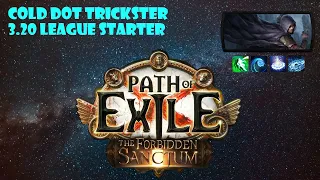 Cold Dot Trickster League Start Leveling Guide/Practice | Path of Exile Forbidden Sanctum 3.20