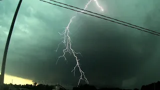 Sparta Illinois, and Campbell Hill, Illinois Supercell Thunderstorm, Incredible LIGHTNING 7-15-2020