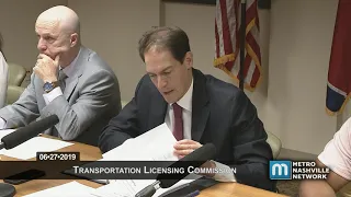 6/27/19 Transportation Licensing Commission Meeting