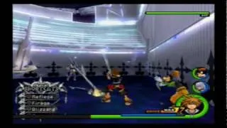 Kingdom Hearts 2 Sora Riku Goofy vs Xenmas 2nd battle