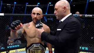 Alexander Volkanovski Octagon Interview after becoming Double Champ