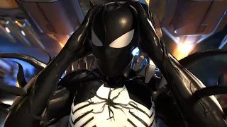 The Hunters Attack Peter with Classic Black Suit at Emily May Foundation - Spider-Man 2 PS5