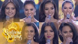 Binibining Pilipinas 2018: Top 8-15 Question & Answer Portion