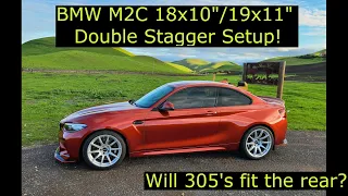 BMW M2 Double Staggered Wheel Setup, Will 305's Fit?