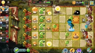 Plants vs Zombies 2: Lost City - Day 27 | Army: Sun-shroom, Blover, Iceberg Lettuce,...