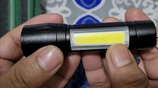 Mini Pocket Torch With Light Zoom Rechargable