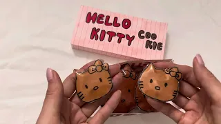 [🍎paper diy🍎] Hello Kitty cookies🍪squishy 🔇ASMR 헬로키티 쿠키 스퀴시!! 종이놀이