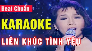 Liên Khúc Tình Yêu Karaoke Beat Chuẩn | Ngọc Lan - Trung Hành - Kiều Nga | Asia Karaoke