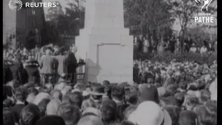 Lord Birkenhead unveils war memorial to cyclists at Meriden (1921)