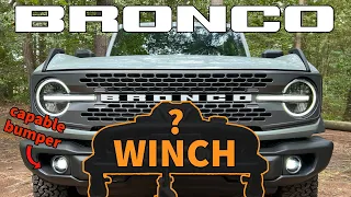 Best winch for the Bronco capable bumper? | Ford Performance WARN Winch Kit Install