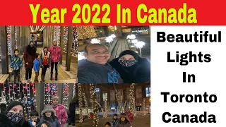 New Year 2022 In Canada | Beautiful Lights In Toronto Canada