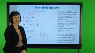 Алгебра. 7 клас. Метод додавання