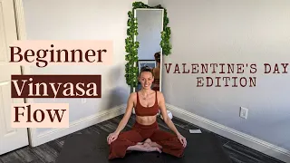 Vinyasa Yoga Flow for Beginners - declare love to YOURSELF on Valentine's Day | Ina Cincinnis