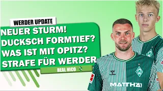 Neuer Sturm? / Strafe für Werder nach Lizenz Patzer! / Was ist mit Leon Opitz?