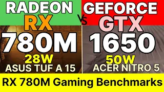 780M VS 680M VS GTX 1650 MOBILE R9 7940HS THE MOST Powerful Laptop APU Gaming benchmark