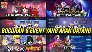 BOCORAN 8 EVENT MOBILE LEGENDS YANG AKAN HADIR 2024! EVENT MLBB X DUCATI & STARWARS COLLETOR JULY ML