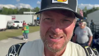 Dale Earnhardt, Jr. talks about first laps at New River All American Speedway