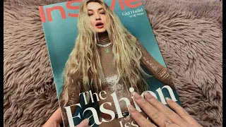 ASMR | IN STYLE: THE FASHION ISSUE (tapping, tracing, whispers)