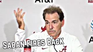 Reporter asks Nick Saban why they practiced bad on Wednesday