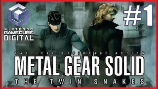 METAL GEAR SOLID THE TWIN SNAKES [GameCube Digital] Walkthrough Part 1 - Full Game - No Commentary