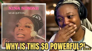 AN EMOTIONAL MASTERPIECE! | FIRST TIME Hearing | Nina Simone - Ne Me Quitte Pas |  REACTION