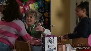 Coronation Street - Evelyn's Family Surprise Her On Her Birthday (17th March 2023)