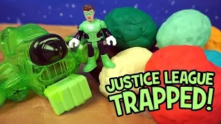 Justice League Toys Trapped in Play Doh Meteor Eggs! KidCity