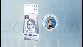 Presentación de billete y moneda conmemorativos en el marco de los 200 años de independencia patria.