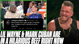 Pat McAfee Reacts To Lil Wayne & Mark Cuban's Beef ("I'll Pi** In Your Mouth!")