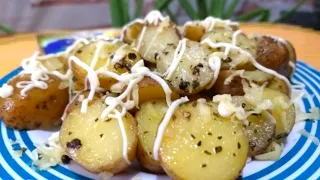 Buttered Potato Marble!Garlic Baby Potatoes!So Yummy!