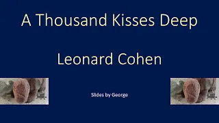 Leonard Cohen   A Thousand Kisses Deep  KARAOKE