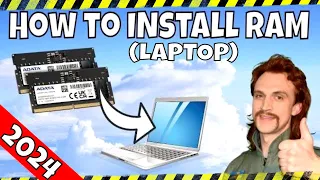 How to Install RAM in Your Laptop - RAM Upgrade Tutorial For Laptops - Everything Explained 2024