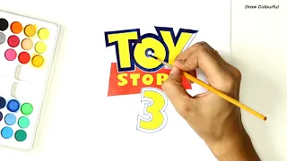 How to draw Toy Story 3 Logo | TOY STORY 3