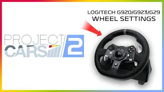 PROJECT CARS 2 - Logitech G920 Best Wheel Settings - Realistic Feel