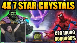 4x 7 Star Crystal Opening - EPIC CEO 100000000000000% COMEBACK - Marvel Contest of Champions