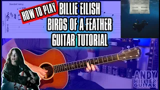 Billie Eilish - BIRDS OF A FEATHER Guitar Tutorial Lesson