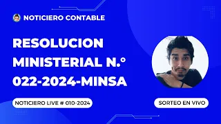 Resolucion Ministerial N.° 022-2024-MINSA