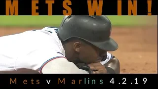 New York Mets vs Miami Marlins Highlights | April 2, 2019