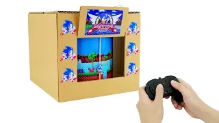 How to Make Amazing SONIC THE HEDGEHOG GamePlay from Cardboard
