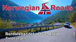 Driving Tindevegen mountain road - Part 2 | Berdalsbandet - Øvre Årdal | Norwegian Roads 4K UHD