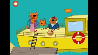 Три кота мультфильм приключения на море