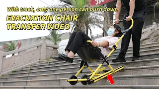 Evacuation chair transfer video | Manual Track Stair Chair