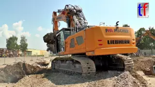 Liebherr R 960 demolition @ Work / Abbruch Bauknecht Schorndorf, 26.07.2016.